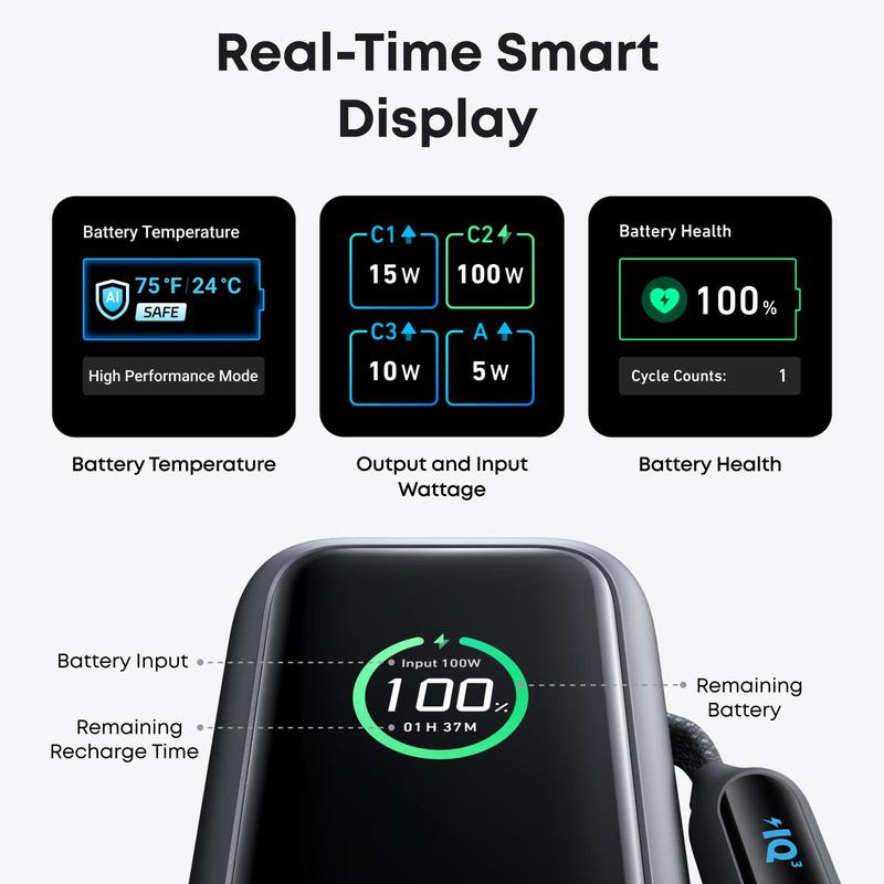 📱💥 55 % de réduction + livraison gratuite  – Chargeur portable + câble intégré (Lightning/Type-C) | Recharge ultra rapide, tient dans une poche, sécurité anti-surcharge 🔐