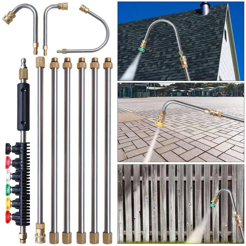 🚿🧺62% de réduction🧺🚿 Ensemble de Rallonge de Lance pour Nettoyeur à Haute Pression 4000PSI