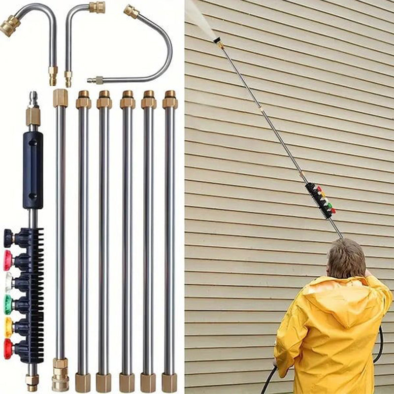🚿🧺62% de réduction🧺🚿 Ensemble de Rallonge de Lance pour Nettoyeur à Haute Pression 4000PSI