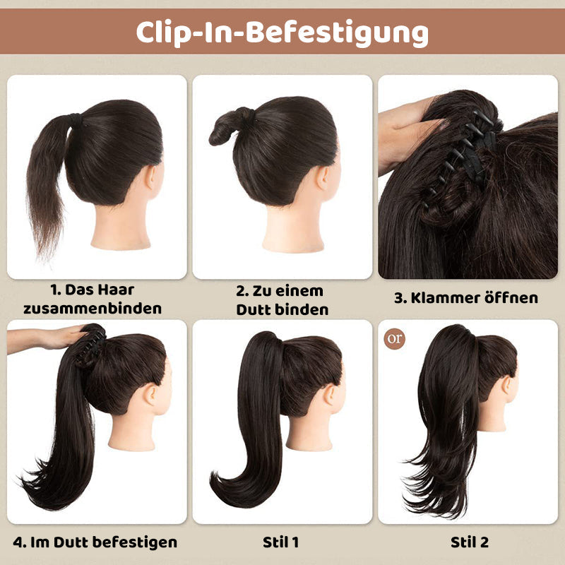💁‍♀️ Queue de cheval volumineuse instantanée – Effet salon en 30 secondes | -66% ⚡