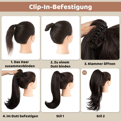 💁‍♀️ Queue de cheval volumineuse instantanée – Effet salon en 30 secondes | -66% ⚡