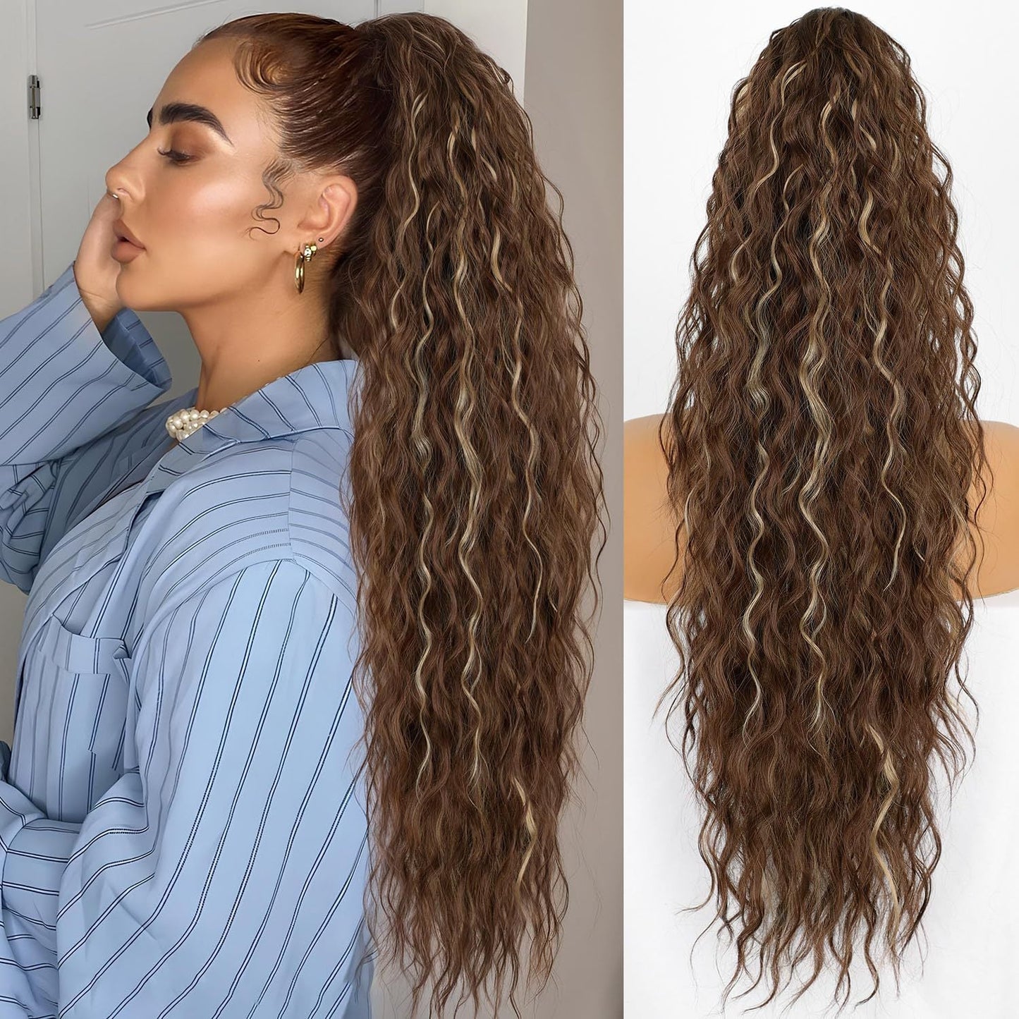 💁‍♀️ Queue de cheval volumineuse instantanée – Effet salon en 30 secondes | -66% ⚡