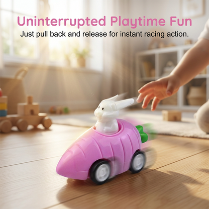 🔥Plus vous achetez, Plus la remise est importante ✨Jouet de voiture lapin carotte à tirer
