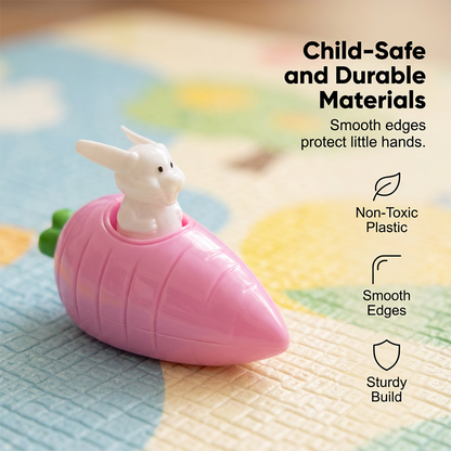 🔥Plus vous achetez, Plus la remise est importante ✨Jouet de voiture lapin carotte à tirer