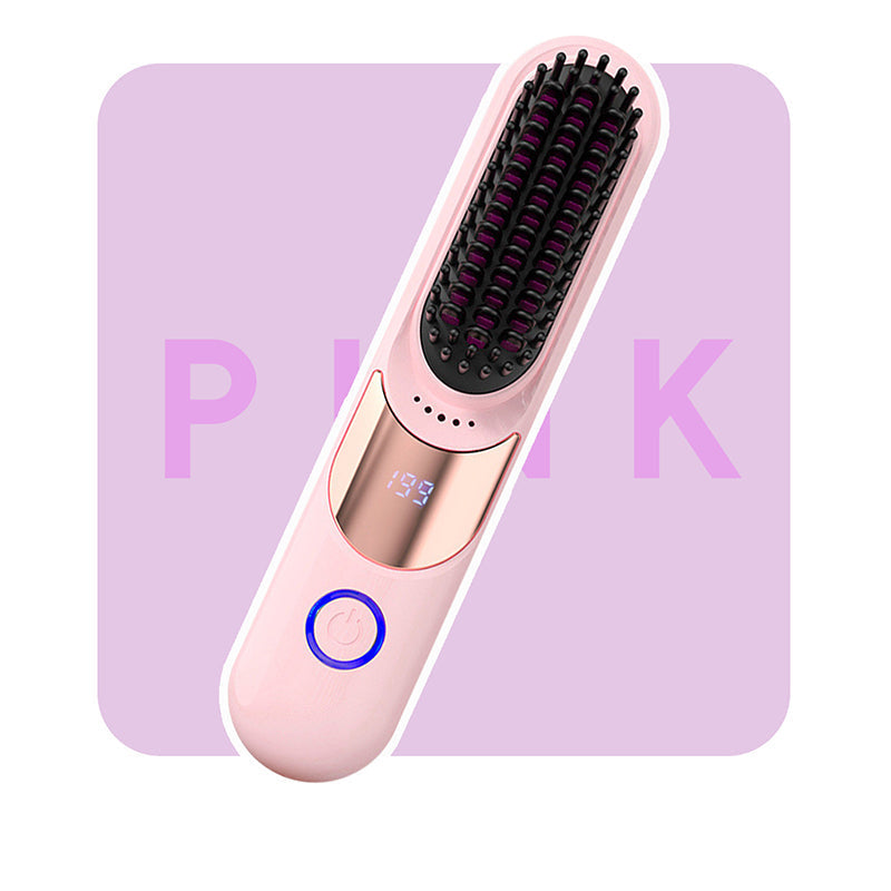 ✨50% DE RÉDUCTION! ✨Peigne lissant ionique anti-brûlure à 3 températures