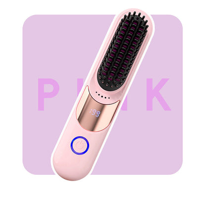 ✨50% DE RÉDUCTION! ✨Peigne lissant ionique anti-brûlure à 3 températures