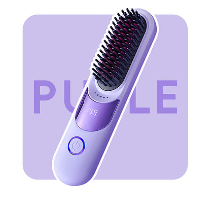 ✨50% DE RÉDUCTION! ✨Peigne lissant ionique anti-brûlure à 3 températures