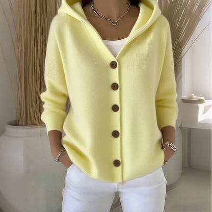 🔥✨50% DE RÉDUCTION! ✨Cardigan en tricot boutonné à capuche pour femme