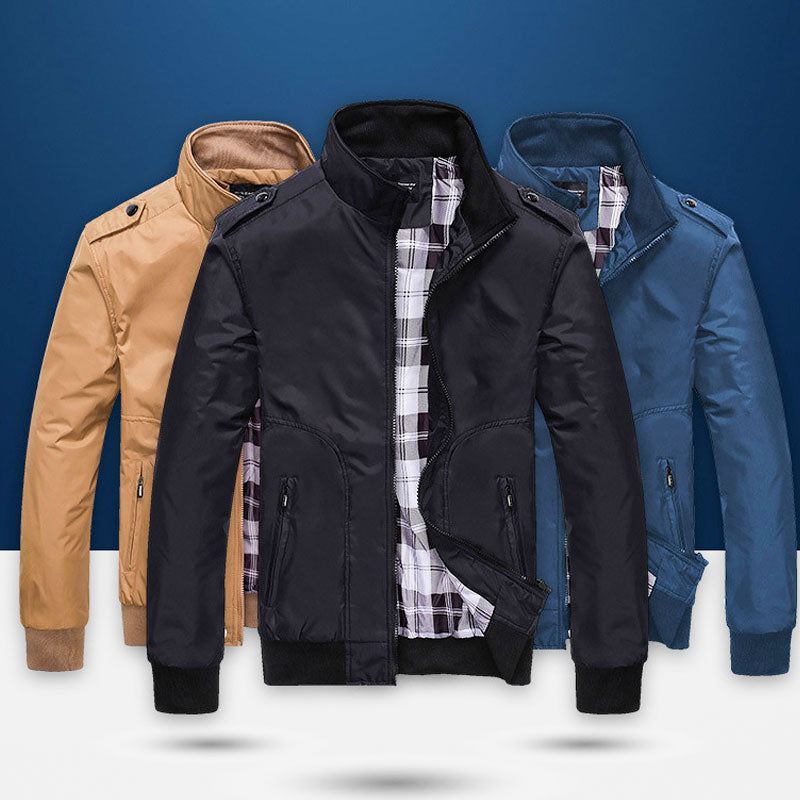 👔✨ PROMO -60% ! Veste Homme Col Montant – Style Business, Respirante & Anti-Vent (M-4XL)