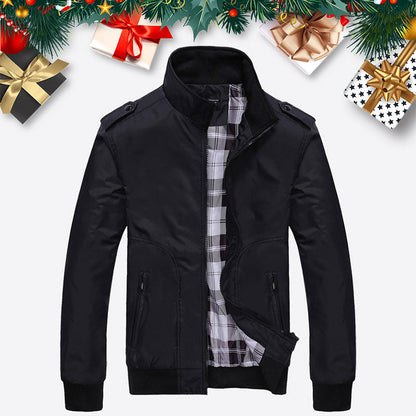 👔✨ PROMO -60% ! Veste Homme Col Montant – Style Business, Respirante & Anti-Vent (M-4XL)