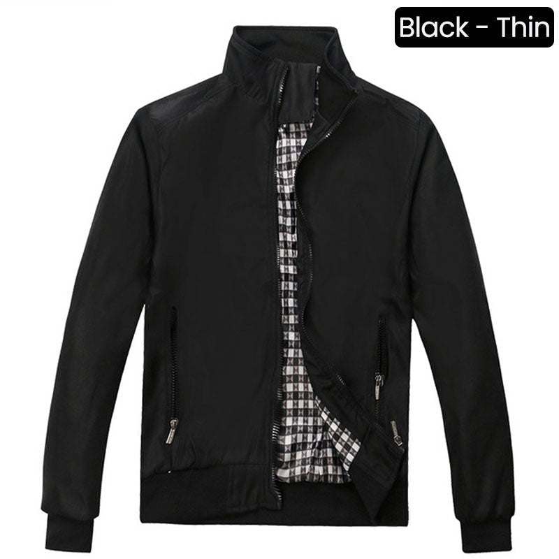 👔✨ PROMO -60% ! Veste Homme Col Montant – Style Business, Respirante & Anti-Vent (M-4XL)