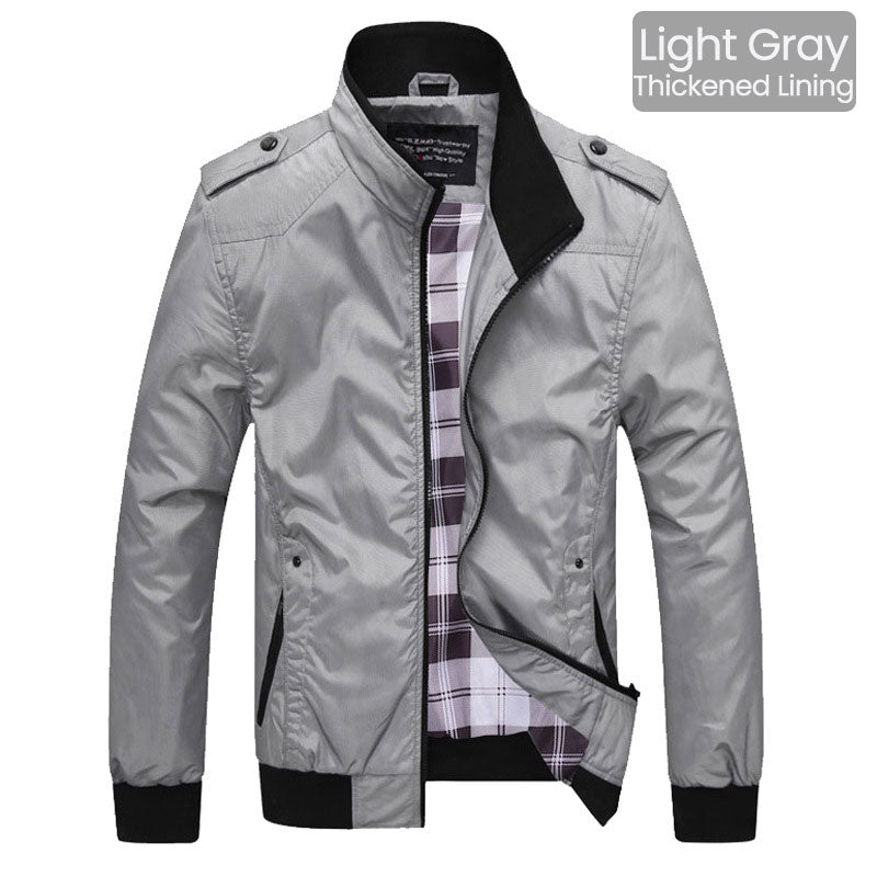👔✨ PROMO -60% ! Veste Homme Col Montant – Style Business, Respirante & Anti-Vent (M-4XL)