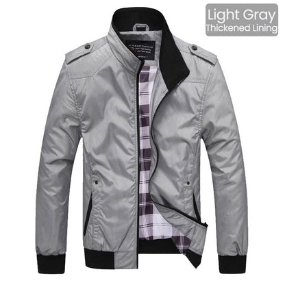 👔✨ PROMO -60% ! Veste Homme Col Montant – Style Business, Respirante & Anti-Vent (M-4XL)