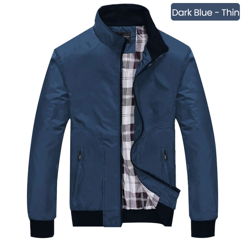 👔✨ PROMO -60% ! Veste Homme Col Montant – Style Business, Respirante & Anti-Vent (M-4XL)