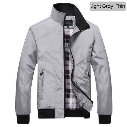 👔✨ PROMO -60% ! Veste Homme Col Montant – Style Business, Respirante & Anti-Vent (M-4XL)