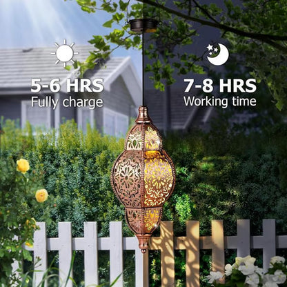 🌙 Lanterne solaire suspendue – Ambiance chaleureuse pour jardin & terrasse | -50% ⚡