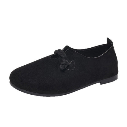 💐50% DE RÉDUCTION ! Ballerines à Enfiler en Simili-Suède – Confort Toute la Journée ☁️👣【Offre Limitée】