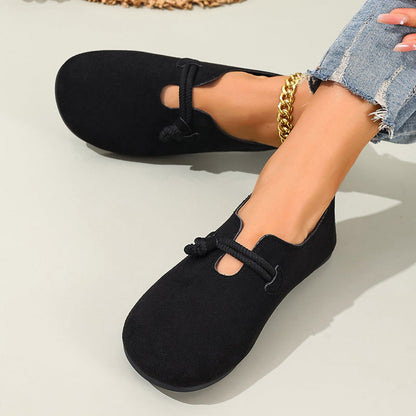 💐50% DE RÉDUCTION ! Ballerines à Enfiler en Simili-Suède – Confort Toute la Journée ☁️👣【Offre Limitée】