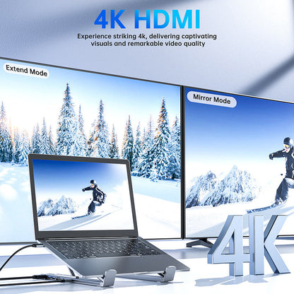 💐60% DE RÉDUCTION ! Hub USB-C Multifonction – HDMI 4K, Ports Multiples & Compact 📀🔌【Offre Exclusive】