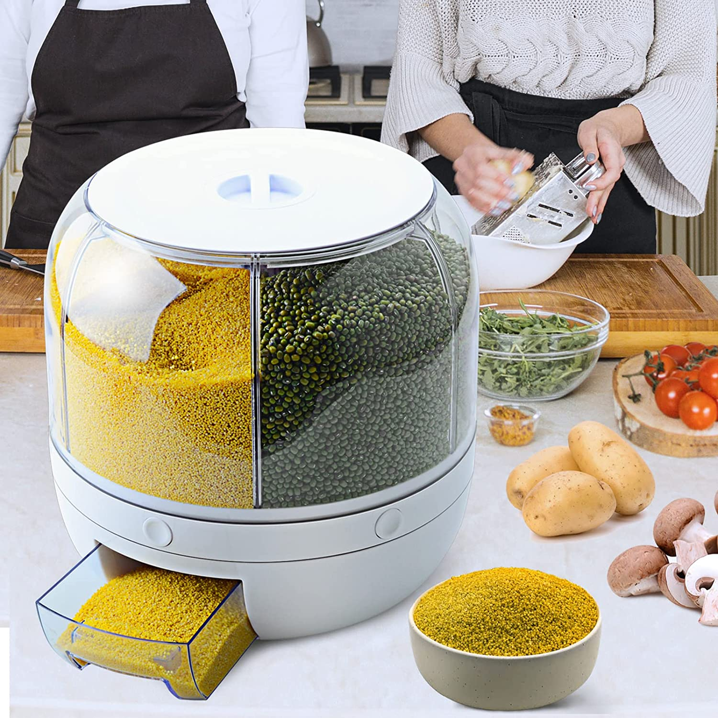 🏡🔥Soldes exceptionnels 55 % de réduction ✨ Boîte de Rangement Intelligente pour Céréales