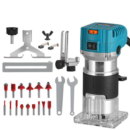 🛠️ Toupie puissante de 800 W pour le travail du bois 🎯 Kit complet de fraises et de fraises à chanfreiner
