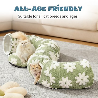 🐾 50% DE RÉDUCTION！😻 Lit tunnel lavable pour chats d'intérieur