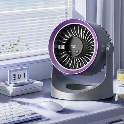 ❄ 50% DE RÉDUCTION  🌪️ Mini ventilateur mural portable rechargeable avec lumières