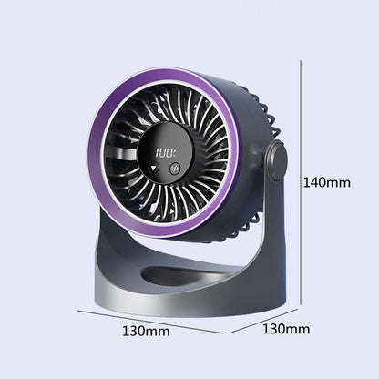 ❄ 50% DE RÉDUCTION  🌪️ Mini ventilateur mural portable rechargeable avec lumières