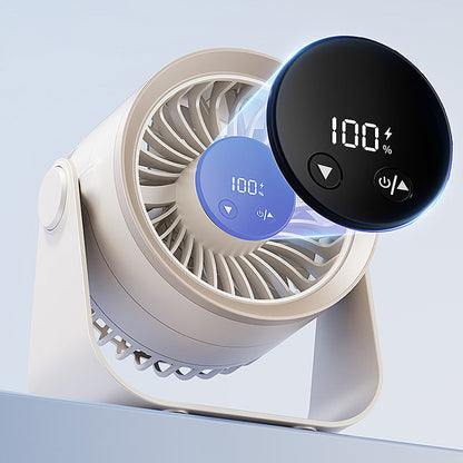 ❄ 50% DE RÉDUCTION  🌪️ Mini ventilateur mural portable rechargeable avec lumières