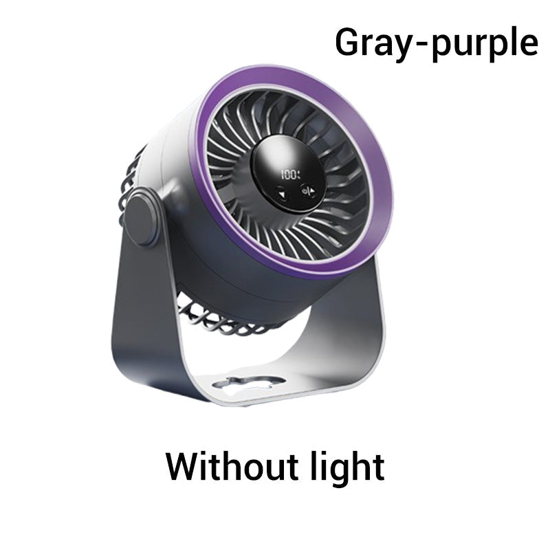 ❄ 50% DE RÉDUCTION  🌪️ Mini ventilateur mural portable rechargeable avec lumières
