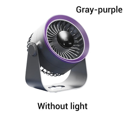 ❄ 50% DE RÉDUCTION  🌪️ Mini ventilateur mural portable rechargeable avec lumières