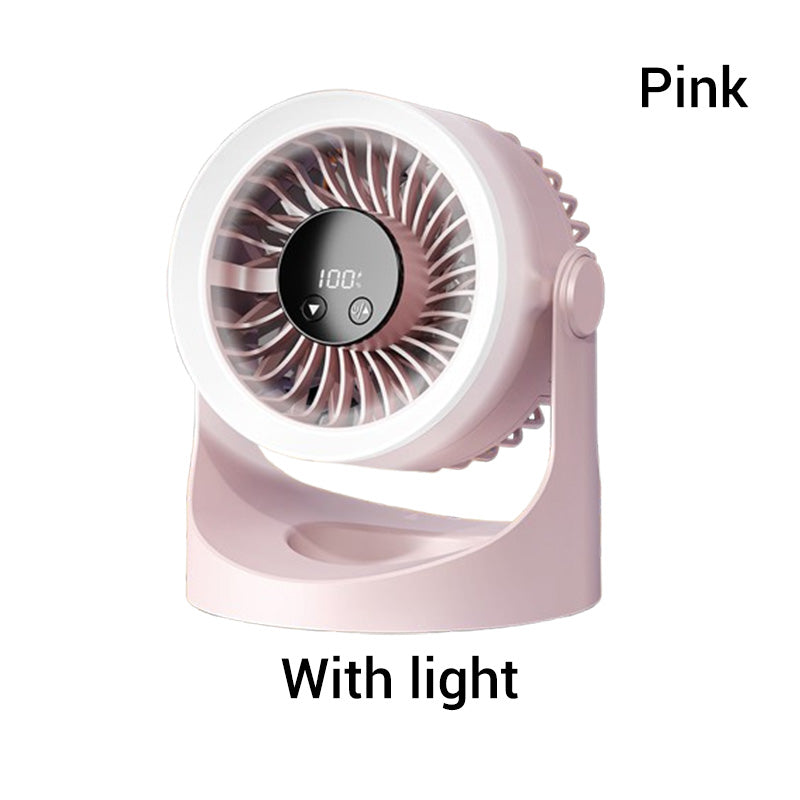 ❄ 50% DE RÉDUCTION  🌪️ Mini ventilateur mural portable rechargeable avec lumières