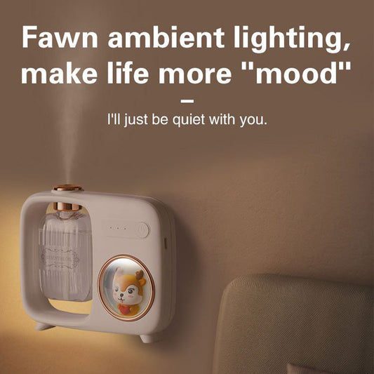 ✨✨Idée cadeau - Diffuseur d'huiles essentielles automatique avec veilleuse et motif dessin animé