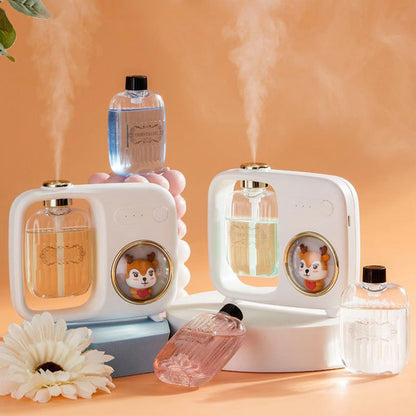 ✨✨Idée cadeau - Diffuseur d'huiles essentielles automatique avec veilleuse et motif dessin animé