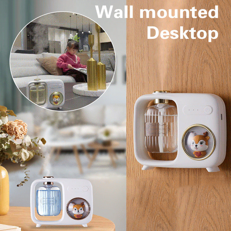 ✨✨Idée cadeau - Diffuseur d'huiles essentielles automatique avec veilleuse et motif dessin animé
