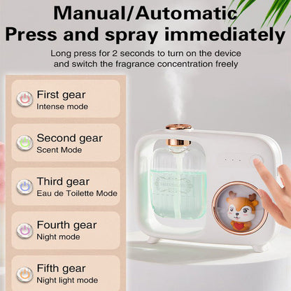 ✨✨Idée cadeau - Diffuseur d'huiles essentielles automatique avec veilleuse et motif dessin animé