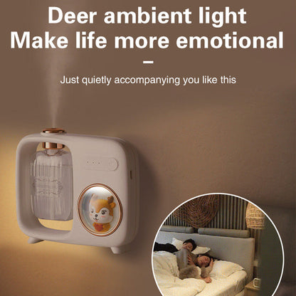 ✨✨Idée cadeau - Diffuseur d'huiles essentielles automatique avec veilleuse et motif dessin animé