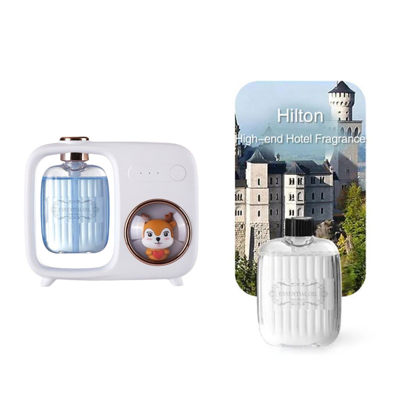 ✨✨Idée cadeau - Diffuseur d'huiles essentielles automatique avec veilleuse et motif dessin animé