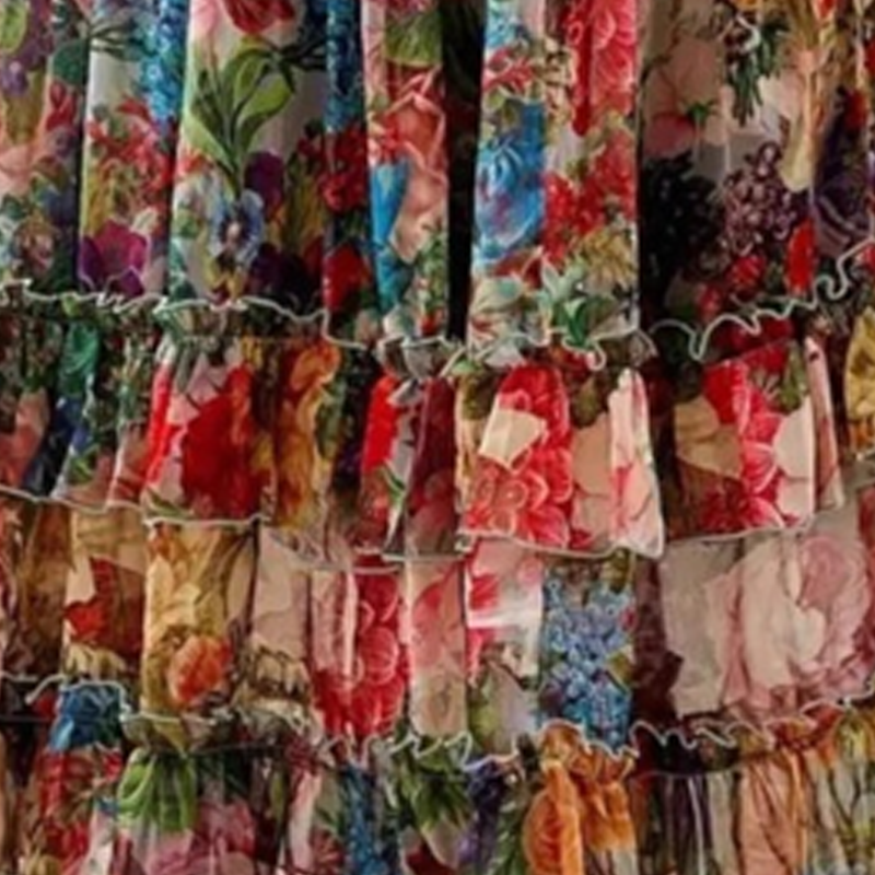 💐60% DE RÉDUCTION ! Robe Légère & Aérienne – Imprimé Floral, Col V 🌸☁️【Prix Exceptionnel】