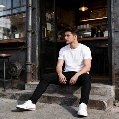 👖50% de réduction✨ Jean en denim stretch coupe slim pour hommes