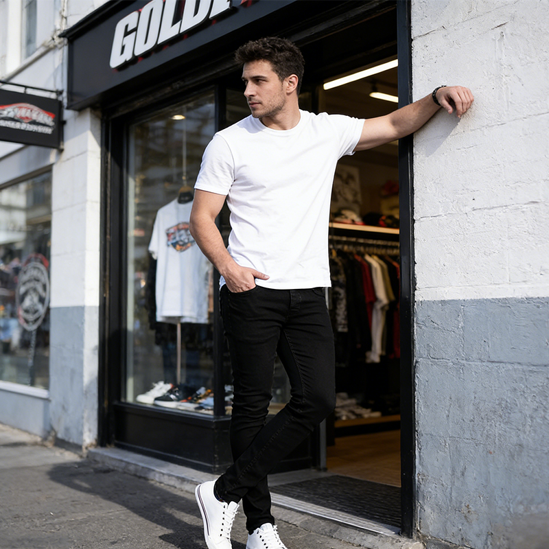 👖50% de réduction✨ Jean en denim stretch coupe slim pour hommes
