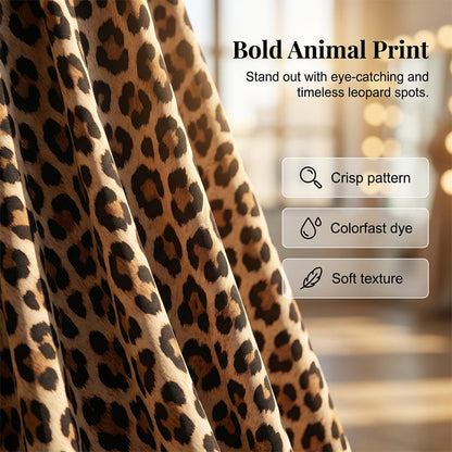 👗Jupe longue décontractée et chic à imprimé léopard✨Taille Haute | Chic & Fluide 🐆 -53% 🔥