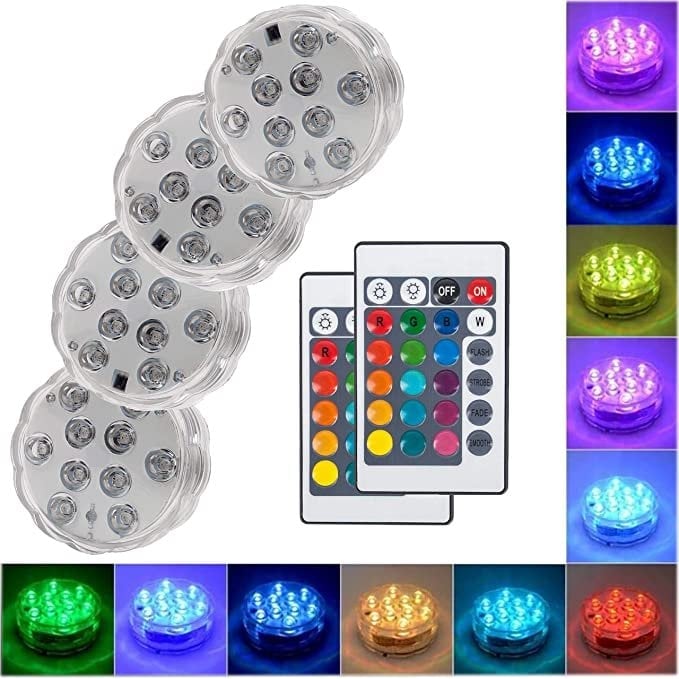 🔥 -50% | 🌊 Lampe de Piscine Étanche – Éclairage magique multicolore(Télécommande RF)