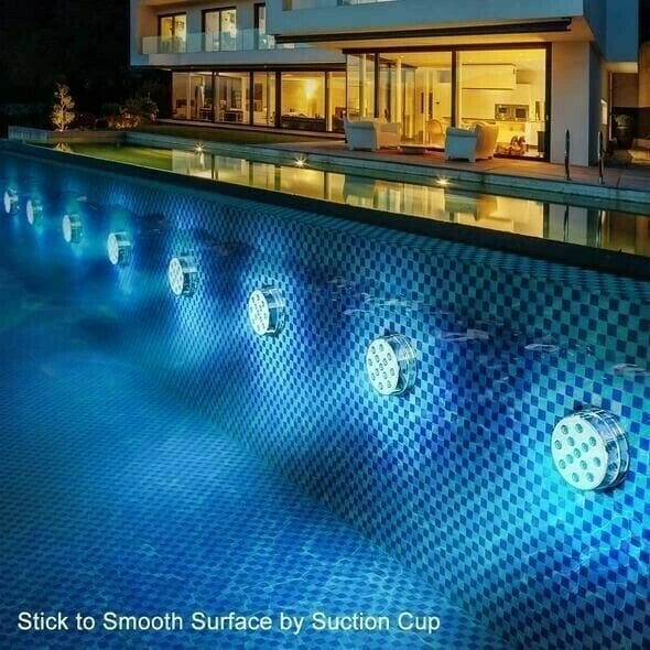 🔥 -50% | 🌊 Lampe de Piscine Étanche – Éclairage magique multicolore(Télécommande RF)