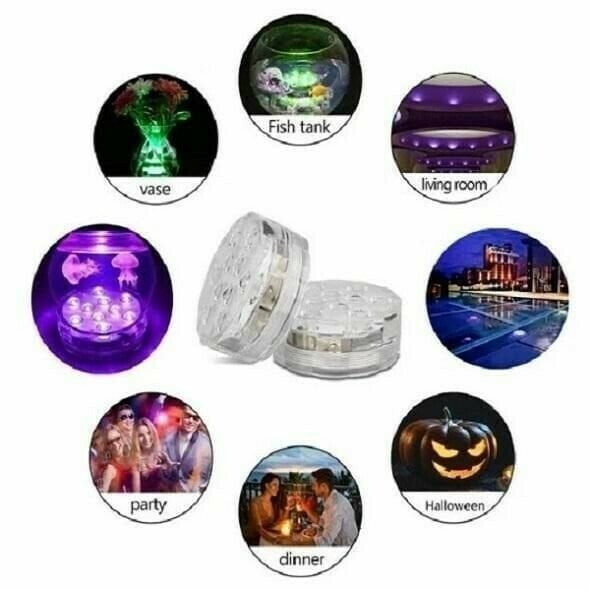 🔥 -50% | 🌊 Lampe de Piscine Étanche – Éclairage magique multicolore(Télécommande RF)