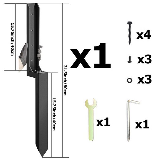 Kit de réparation pour poteaux de clôture à usage intensi