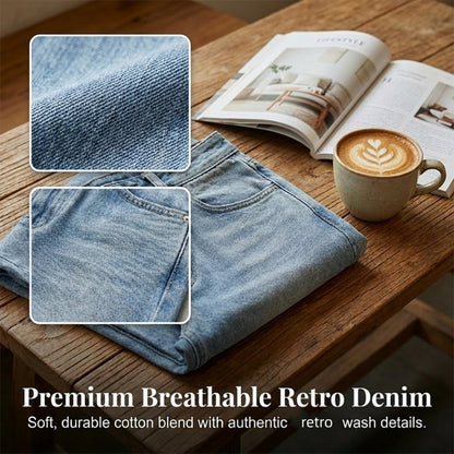 👖 56 % de réduction 🍂Jean pour femme à taille haute et coupe droite