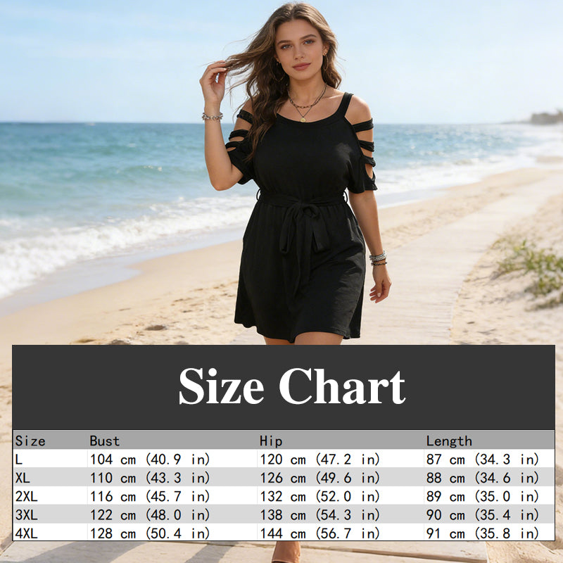 👗49% de réduction✨ Combinaison-short décontractée à épaules dénudées pour femme avec ceinture à nouer