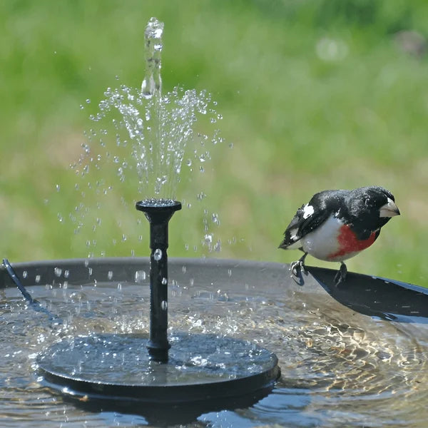 🔥Hot Sales 50% OFF🔥Fontaine solaire, pompe à eau submersible pour bain d'oiseaux avec 4 buses et panneau solaire de 1,4 W, idéale pour l'arrosage extérieur de bassins, piscines, jardins et aquariums.