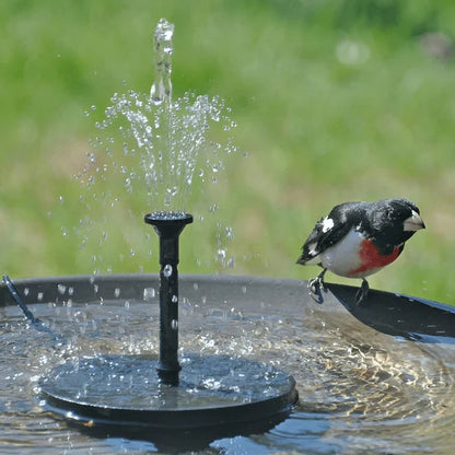 🔥Hot Sales 50% OFF🔥Fontaine solaire, pompe à eau submersible pour bain d'oiseaux avec 4 buses et panneau solaire de 1,4 W, idéale pour l'arrosage extérieur de bassins, piscines, jardins et aquariums.
